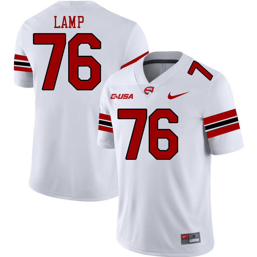 Western Kentucky Hilltoppers #76 Forrest Lamp College Football Jerseys Stitched Sale-White